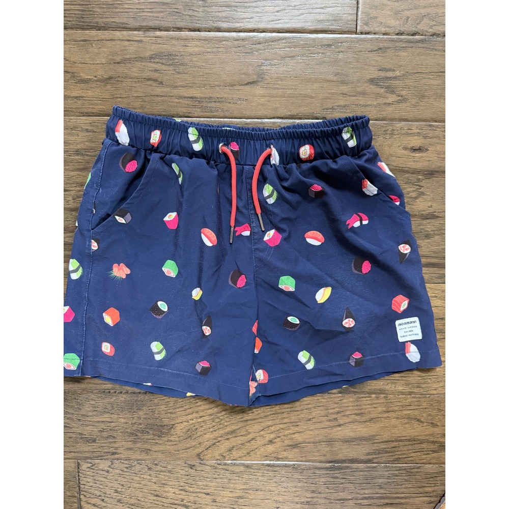 Mosmann Australia Kids Sushi Print Swim Shorts Size 10/11‎